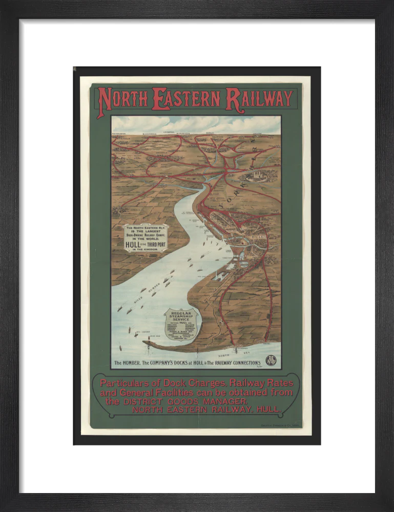 The Humber, the Company's Docks at Hull & the Railway Connections by Percy Home,1909. - Image 8