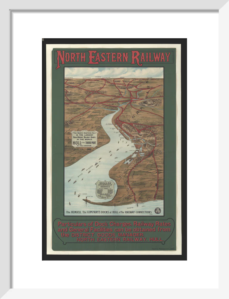 The Humber, the Company's Docks at Hull & the Railway Connections by Percy Home,1909. - Image 9