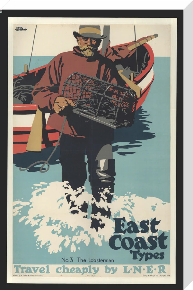 East Coast Types, No 3, The Lobsterman, by Frank Newbould, 1931. - Image 33