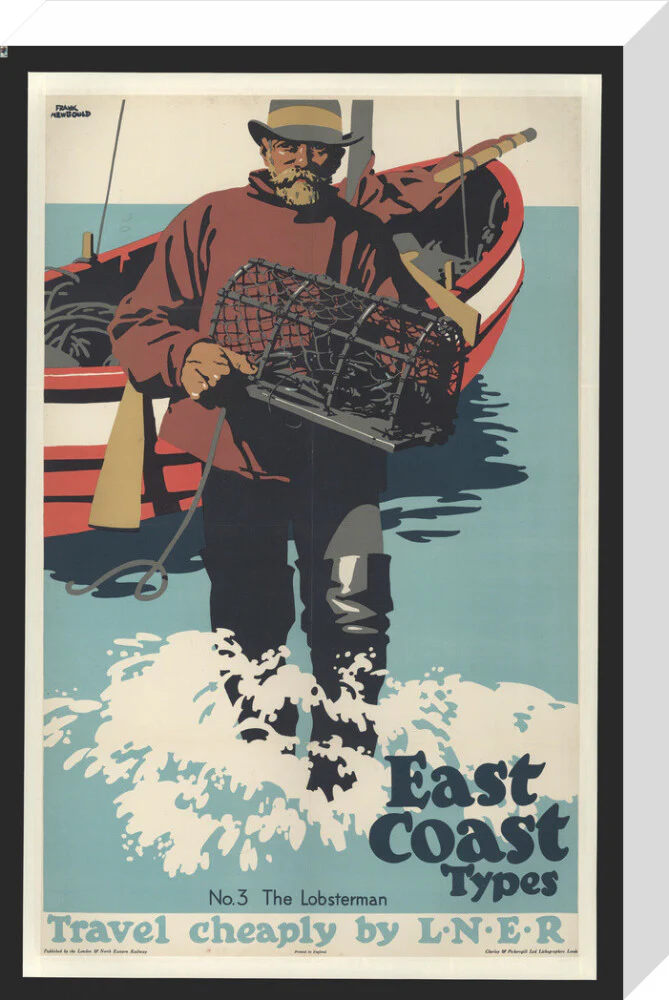 East Coast Types, No 3, The Lobsterman, by Frank Newbould, 1931. - Image 65