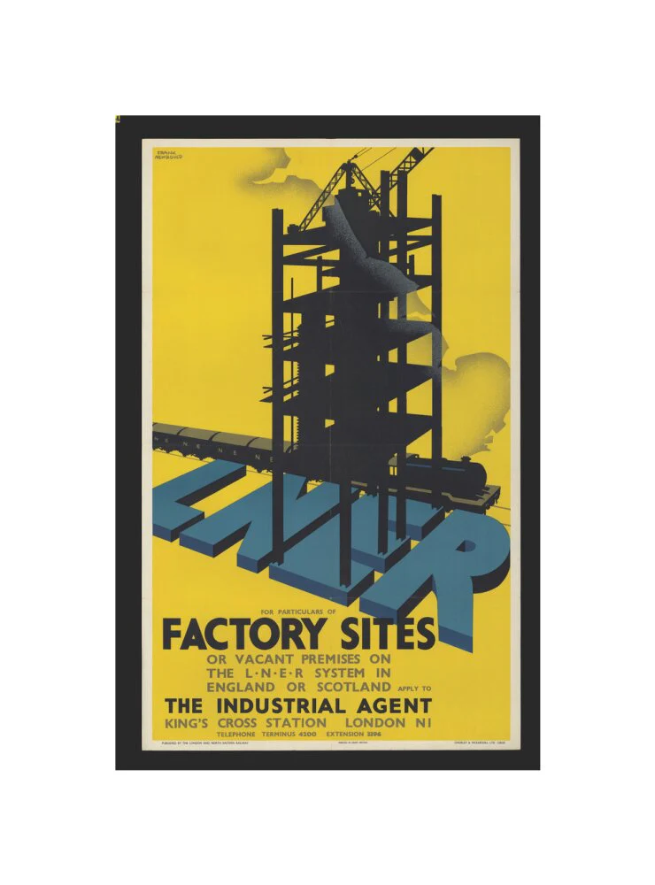 Poster, London & North Eastern Railway, Factory Sites, by Frank Newbould. - Image 27