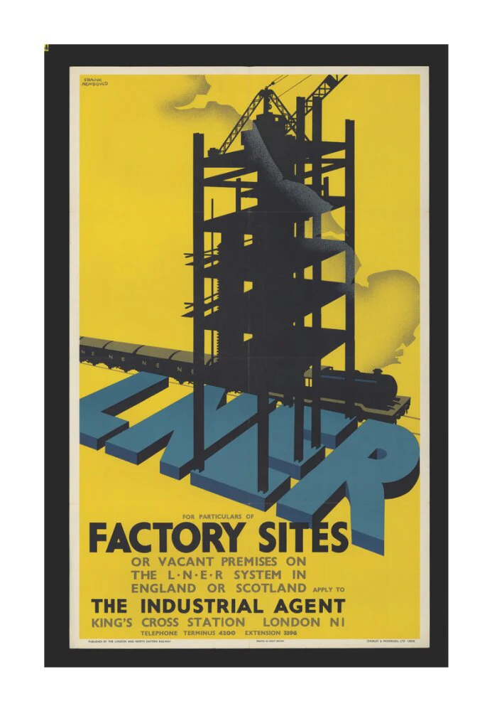Poster, London & North Eastern Railway, Factory Sites, by Frank Newbould. - Image 30