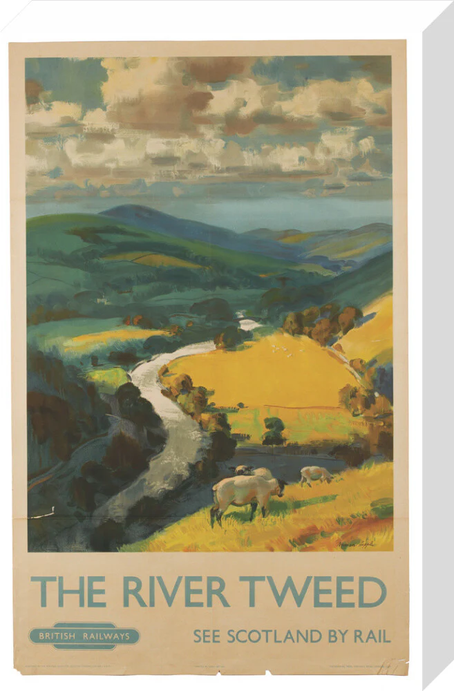 Poster, Norman Hepple, The River Tweed 1955 - Image 32