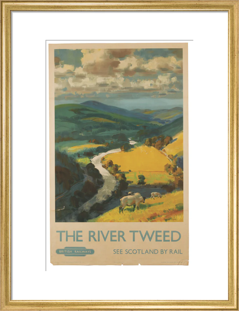Poster, Norman Hepple, The River Tweed 1955 - Image 48
