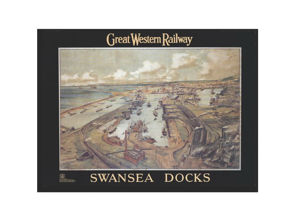 Great Western Railway, reproduction, Swansea Docks. - Image 55