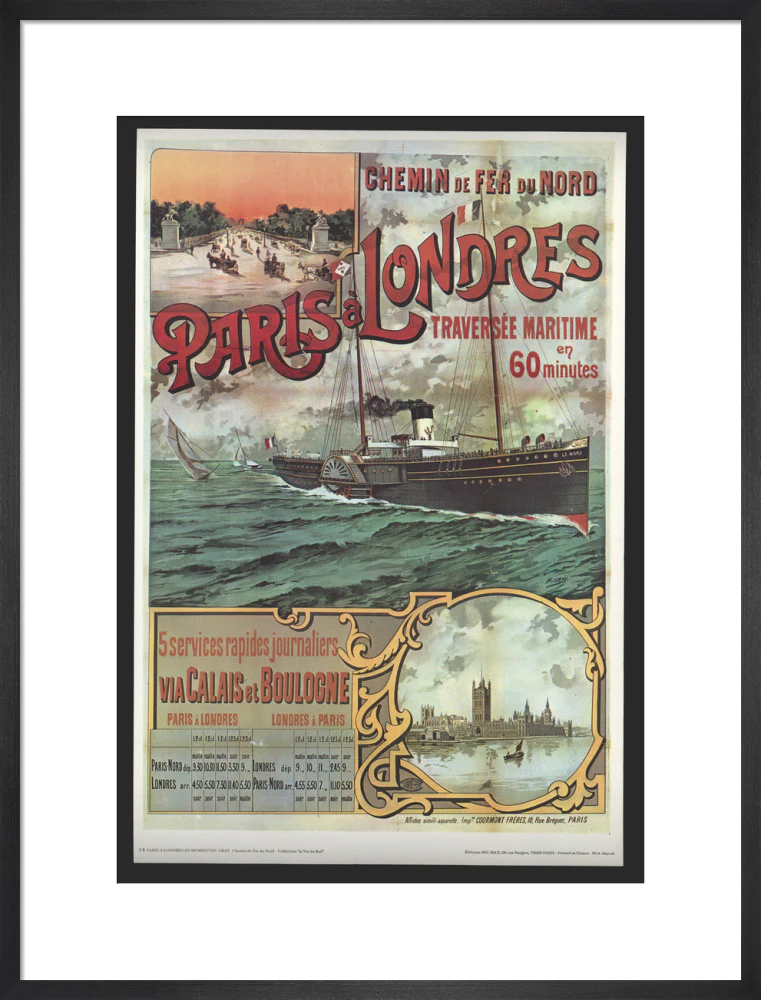Reproduction timetable, 'Chemin de Fer du Nord - Paris-Londres', by Henri Gray. - Image 51
