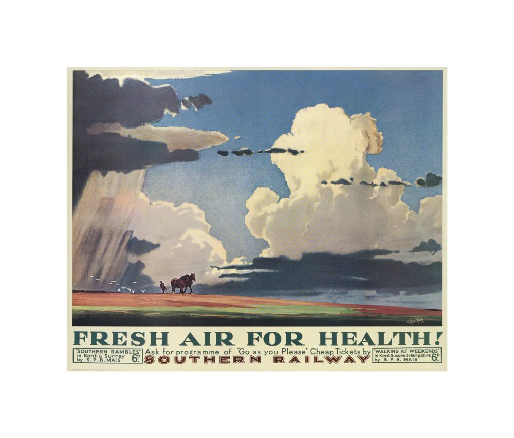 Reproduction poster, Southern Railway, 'Fresh Air for Health' by H Alker Tripp. - Image 27