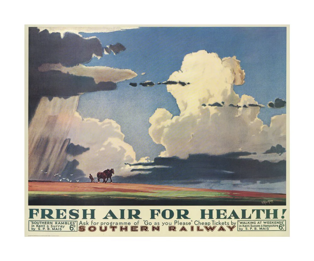 Reproduction poster, Southern Railway, 'Fresh Air for Health' by H Alker Tripp. - Image 29