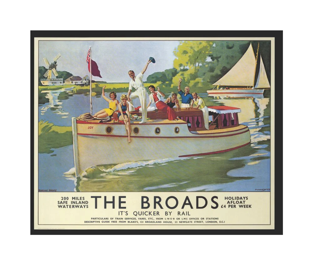 'The Broads', by Arthur Micheal, 1937. - Image 61