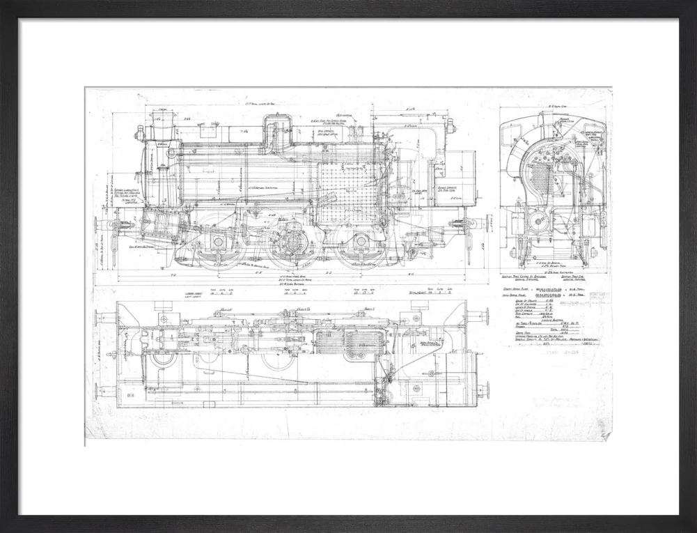 General arrangement of 0-6-0ST Hunslet Austerity (LNER J94 class) locomotive. - Image 13