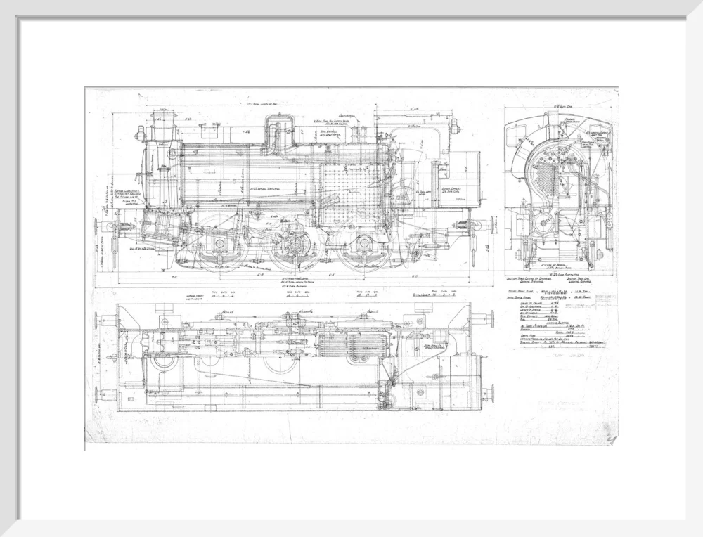 General arrangement of 0-6-0ST Hunslet Austerity (LNER J94 class) locomotive. - Image 14