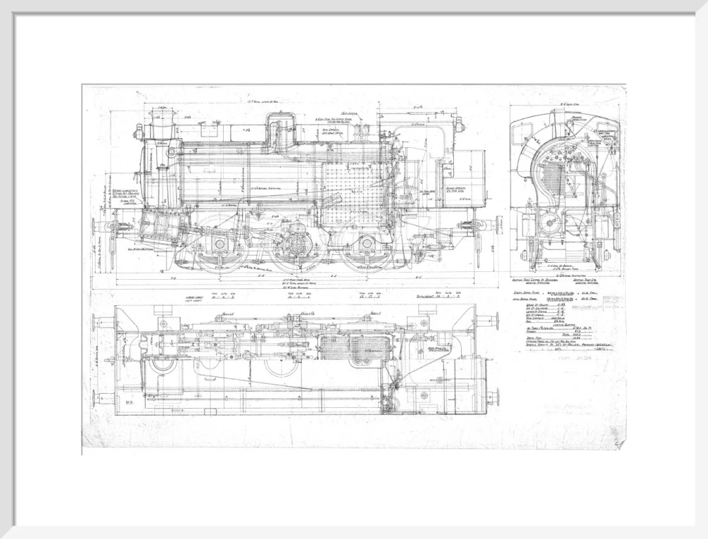 General arrangement of 0-6-0ST Hunslet Austerity (LNER J94 class) locomotive. - Image 19