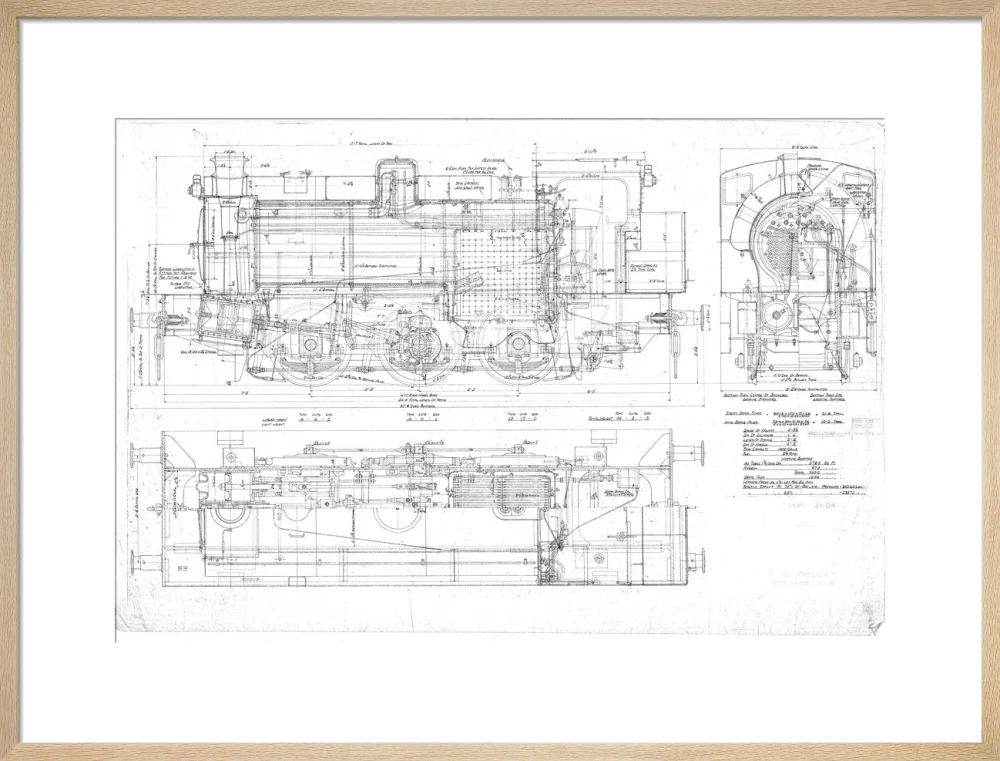 General arrangement of 0-6-0ST Hunslet Austerity (LNER J94 class) locomotive. - Image 21