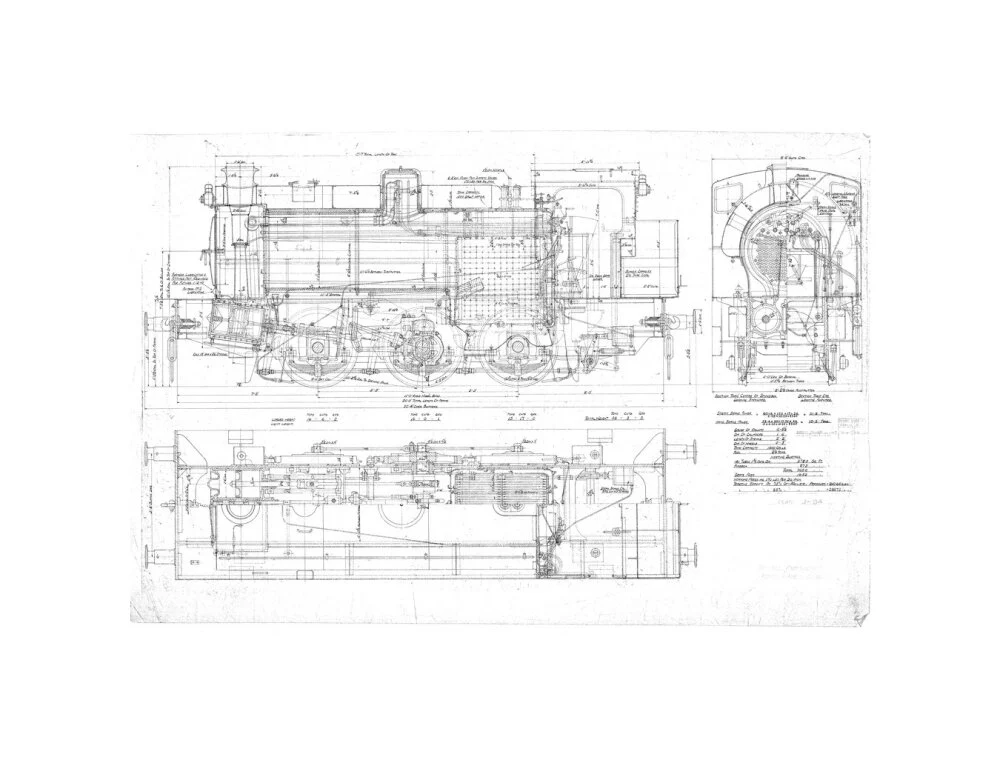 General arrangement of 0-6-0ST Hunslet Austerity (LNER J94 class) locomotive. - Image 27