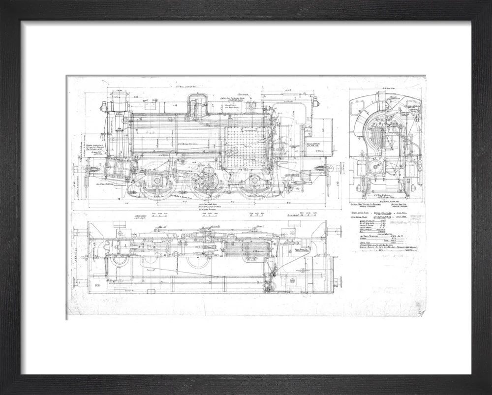 General arrangement of 0-6-0ST Hunslet Austerity (LNER J94 class) locomotive. - Image 36