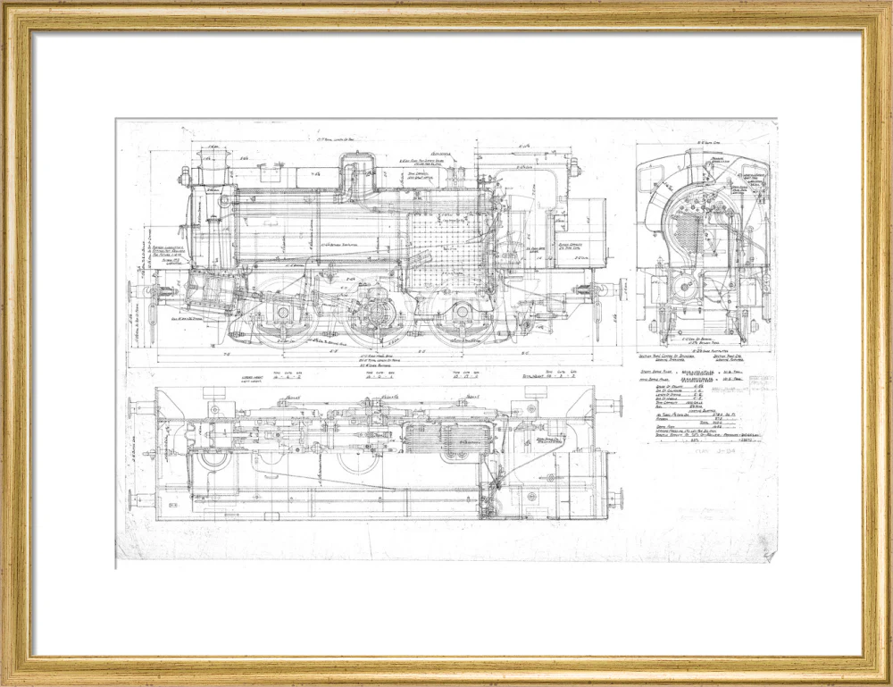 General arrangement of 0-6-0ST Hunslet Austerity (LNER J94 class) locomotive. - Image 48