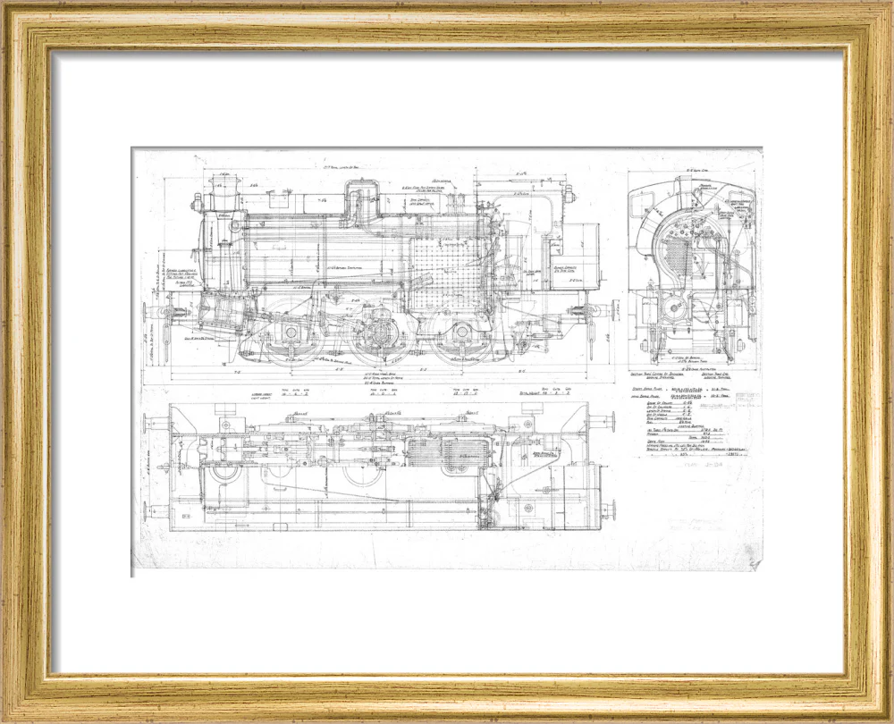 General arrangement of 0-6-0ST Hunslet Austerity (LNER J94 class) locomotive. - Image 5