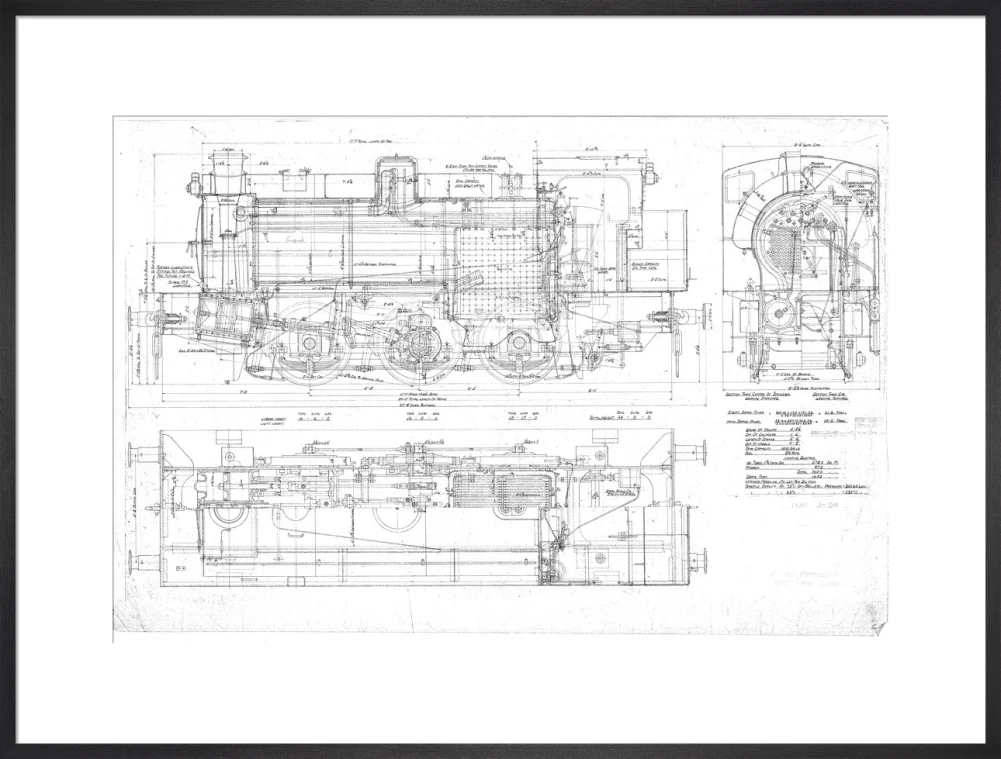 General arrangement of 0-6-0ST Hunslet Austerity (LNER J94 class) locomotive. - Image 56