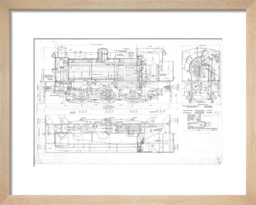 General arrangement of 0-6-0ST Hunslet Austerity (LNER J94 class) locomotive. - Image 6