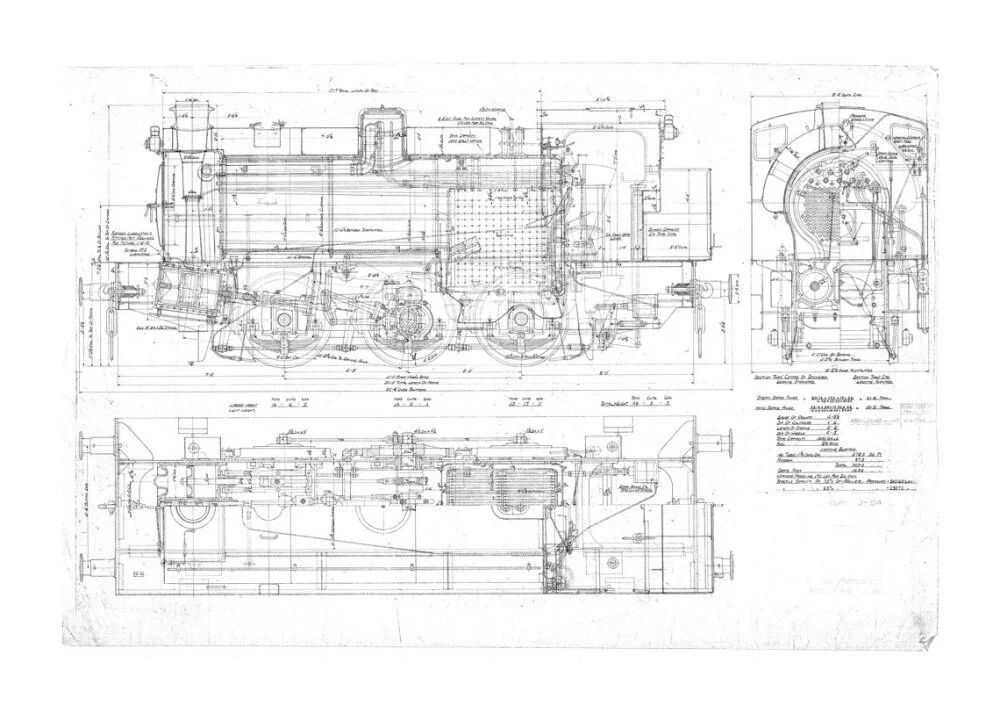 General arrangement of 0-6-0ST Hunslet Austerity (LNER J94 class) locomotive. - Image 63