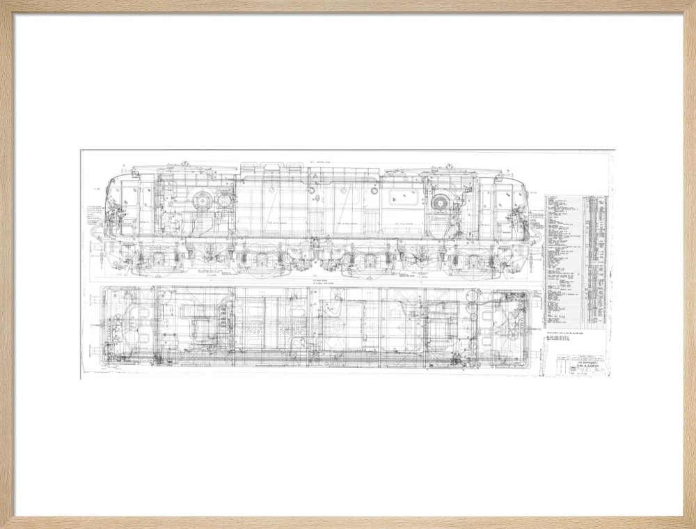 Pipe arrangement, plan and elevation for EM1 class electric locomotive for the Woodhead route. - Image 21