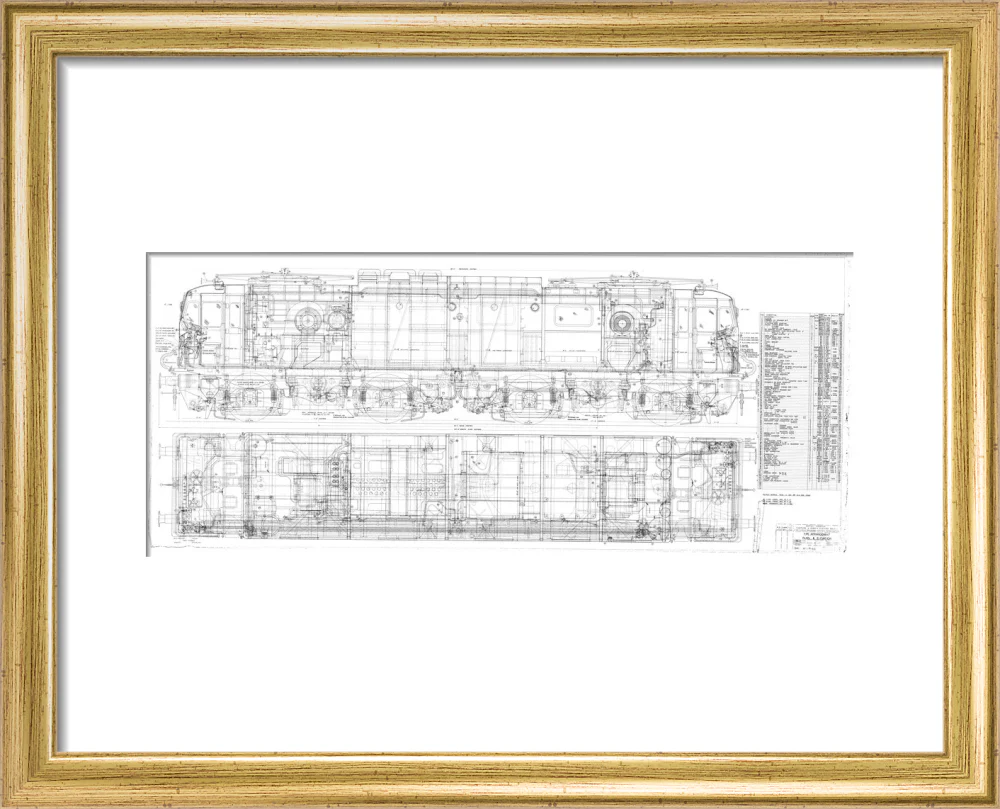 Pipe arrangement, plan and elevation for EM1 class electric locomotive for the Woodhead route. - Image 38