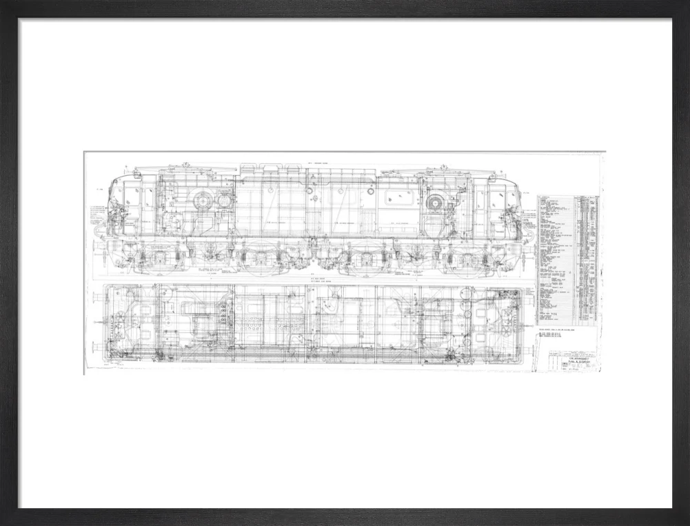 Pipe arrangement, plan and elevation for EM1 class electric locomotive for the Woodhead route. - Image 46