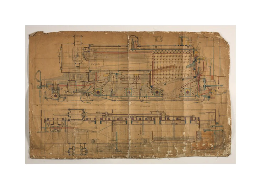 General arrangement of Somerset and Dorset Joint Railway 7F 2-8-0 locomotive, 1913. - Image 61