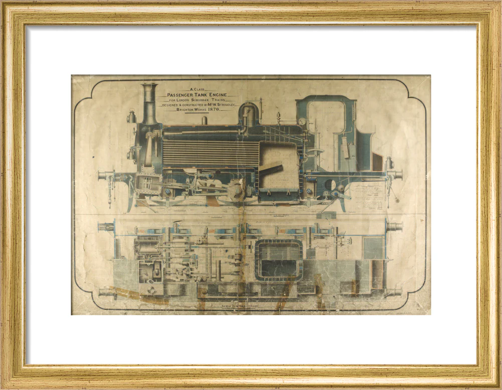 General arrangement of A1 class terrier locomotives, 1870. - Image 10