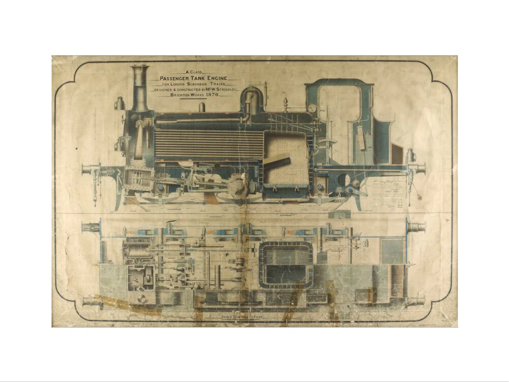 General arrangement of A1 class terrier locomotives, 1870. - Image 12