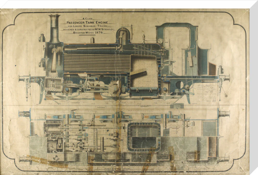 General arrangement of A1 class terrier locomotives, 1870. - Image 33