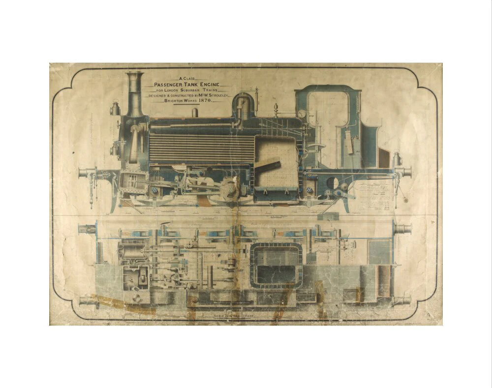 General arrangement of A1 class terrier locomotives, 1870. - Image 35