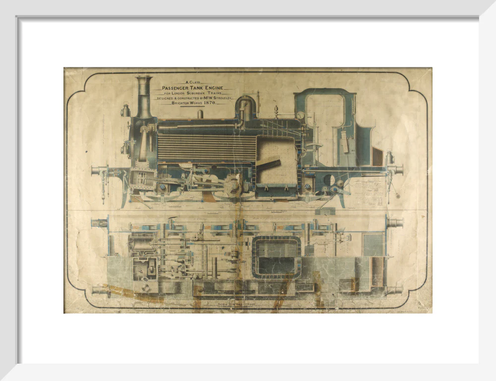 General arrangement of A1 class terrier locomotives, 1870. - Image 42