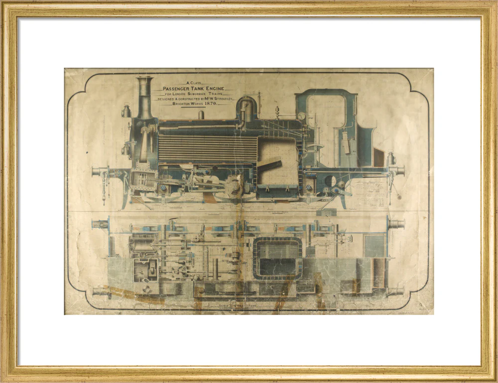 General arrangement of A1 class terrier locomotives, 1870. - Image 48