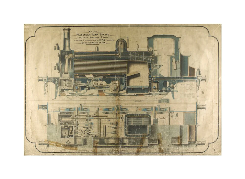 General arrangement of A1 class terrier locomotives, 1870. - Image 61