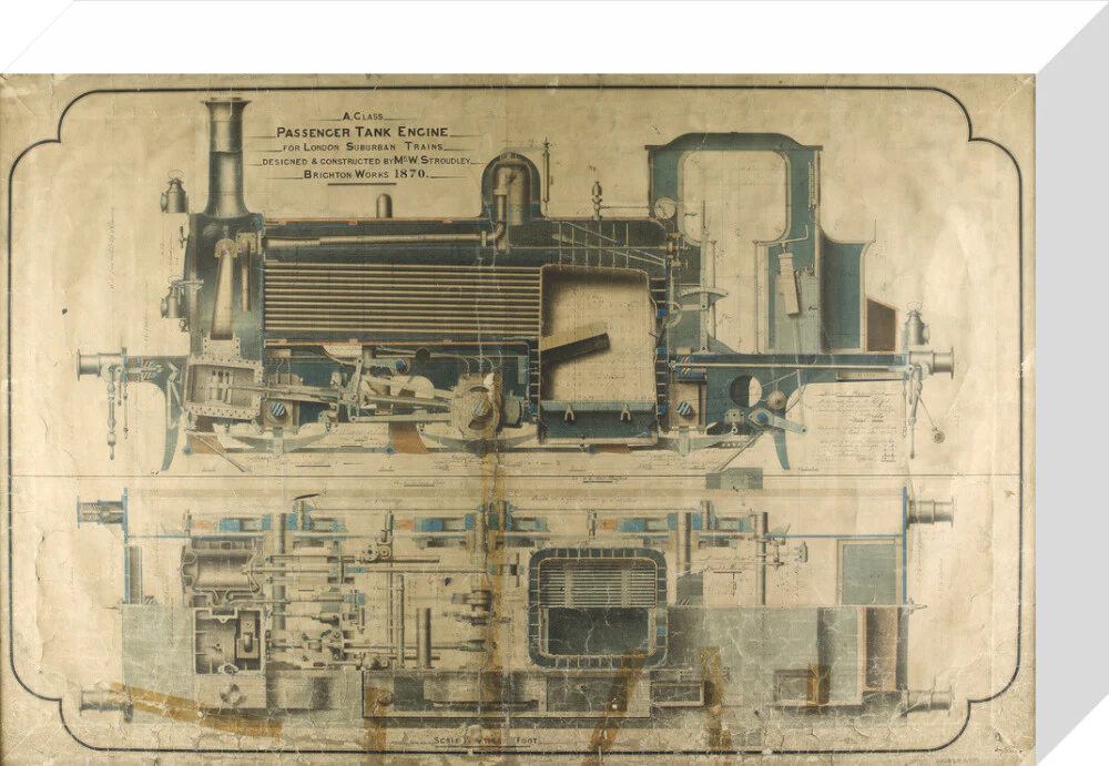 General arrangement of A1 class terrier locomotives, 1870. - Image 64