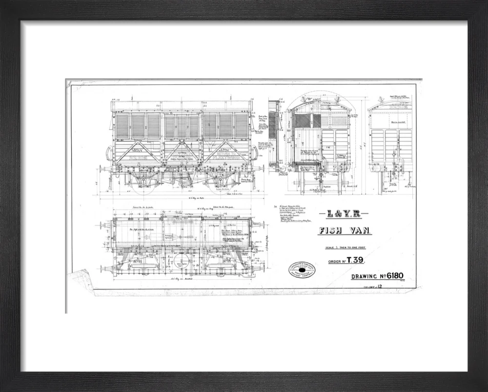 General arrangement of fish van, order T39, Lancashire and Yorkshire Railway, 1906. - Image 36