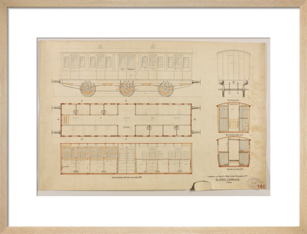 30'6'' dog carriage with 26 kennels and attendant's accommodation, designed at request of Charles Crufts. - Image 16