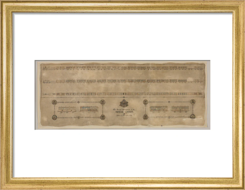 The general arrangement of the Royal Train (for Queen Victoria), London and North Western Railway 1520mm x 600mm - Image 10