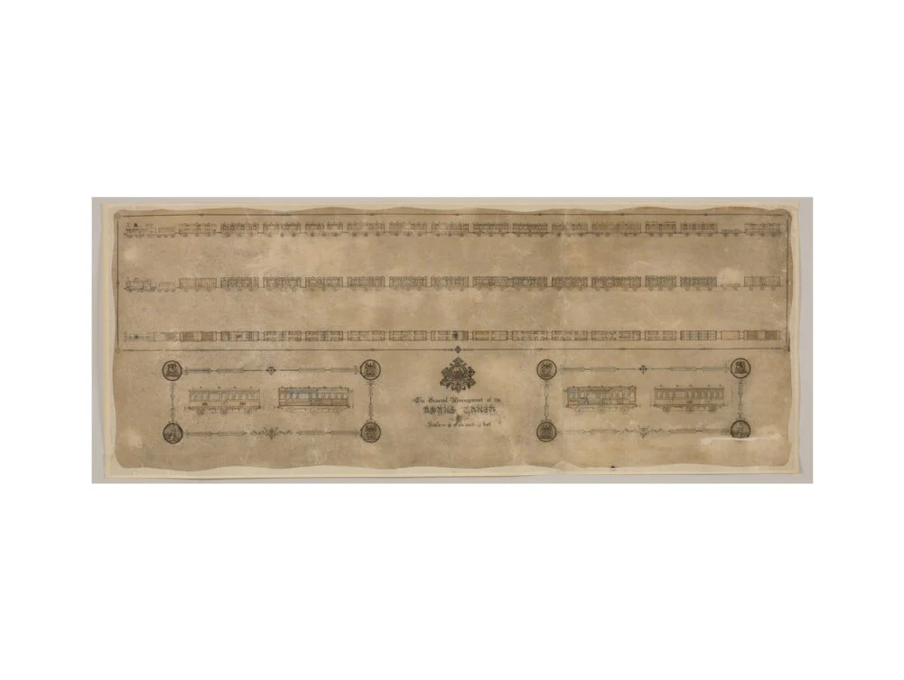 The general arrangement of the Royal Train (for Queen Victoria), London and North Western Railway 1520mm x 600mm - Image 12
