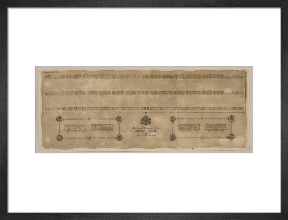 The general arrangement of the Royal Train (for Queen Victoria), London and North Western Railway 1520mm x 600mm - Image 13