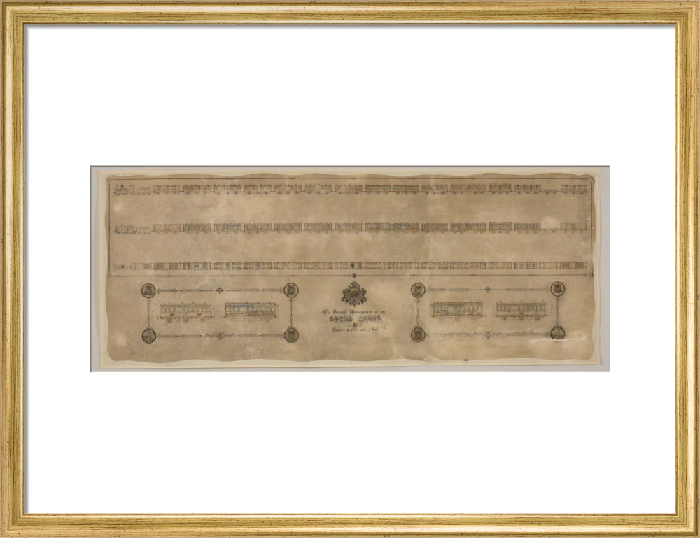 The general arrangement of the Royal Train (for Queen Victoria), London and North Western Railway 1520mm x 600mm - Image 15