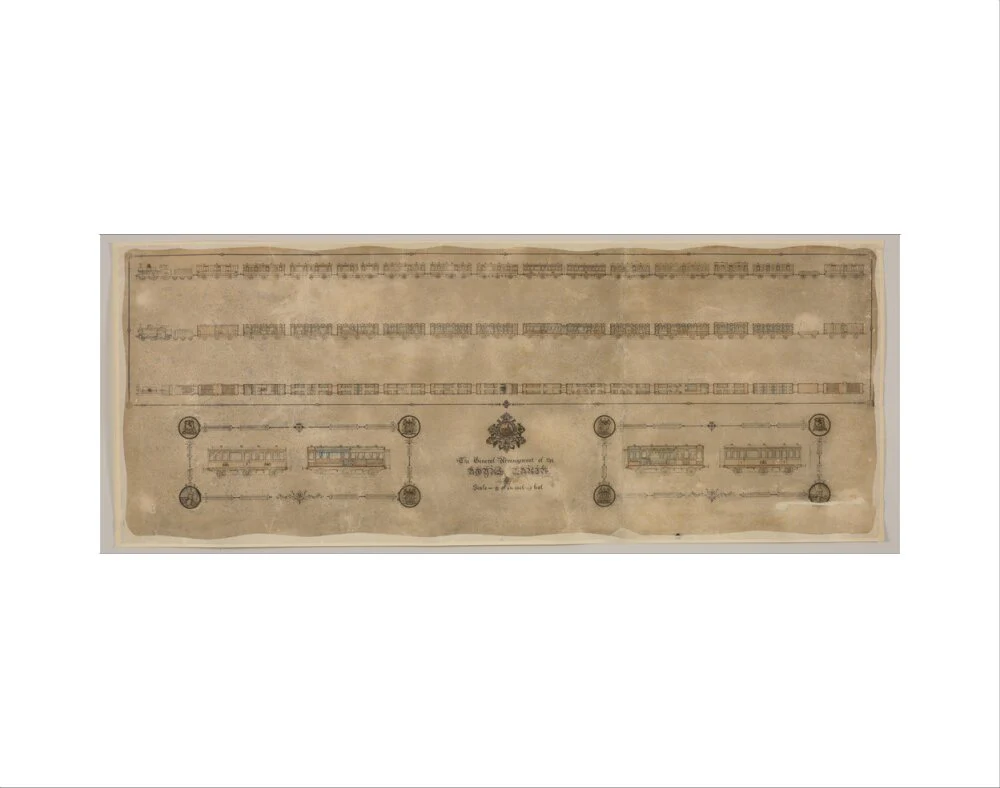 The general arrangement of the Royal Train (for Queen Victoria), London and North Western Railway 1520mm x 600mm - Image 2