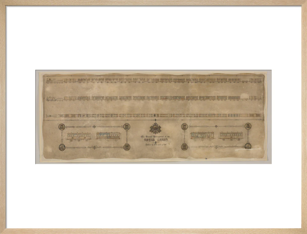 The general arrangement of the Royal Train (for Queen Victoria), London and North Western Railway 1520mm x 600mm - Image 21