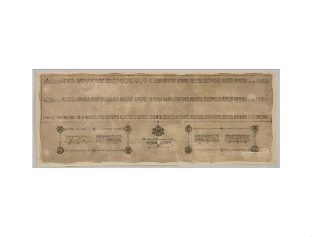 The general arrangement of the Royal Train (for Queen Victoria), London and North Western Railway 1520mm x 600mm - Image 22