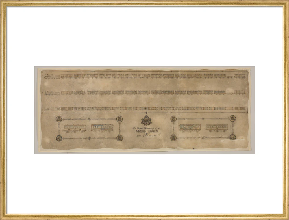 The general arrangement of the Royal Train (for Queen Victoria), London and North Western Railway 1520mm x 600mm - Image 25