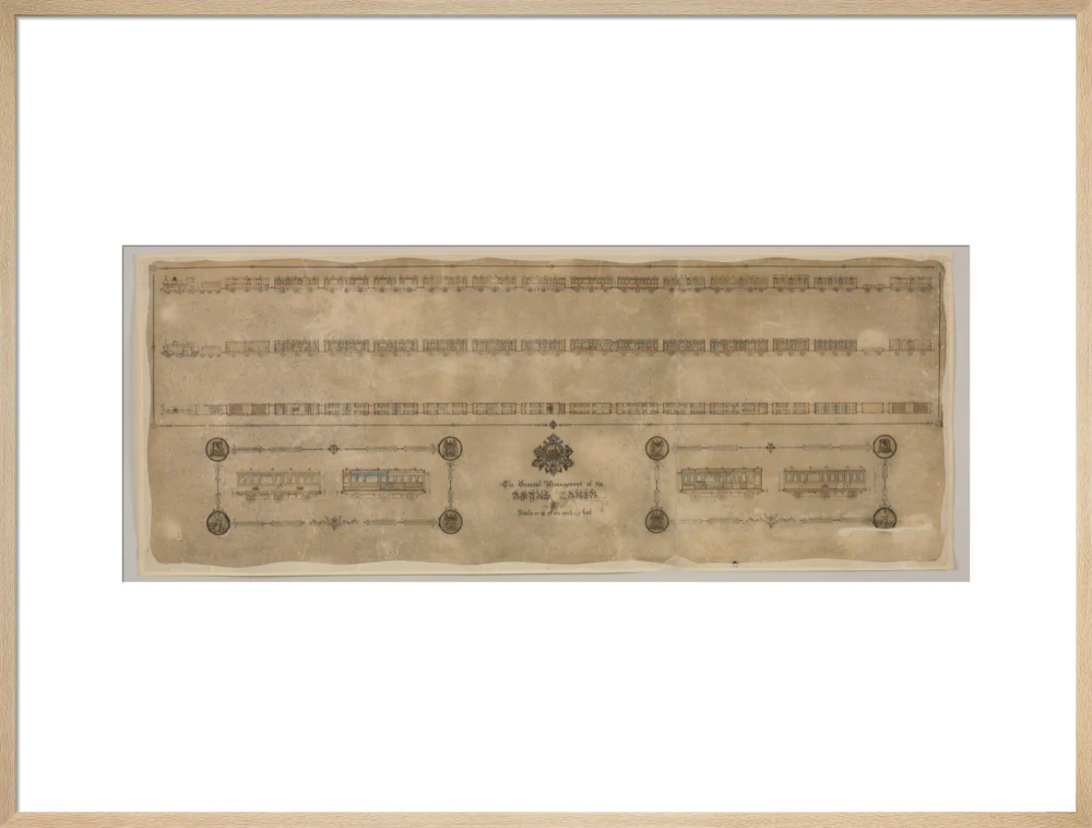 The general arrangement of the Royal Train (for Queen Victoria), London and North Western Railway 1520mm x 600mm - Image 26