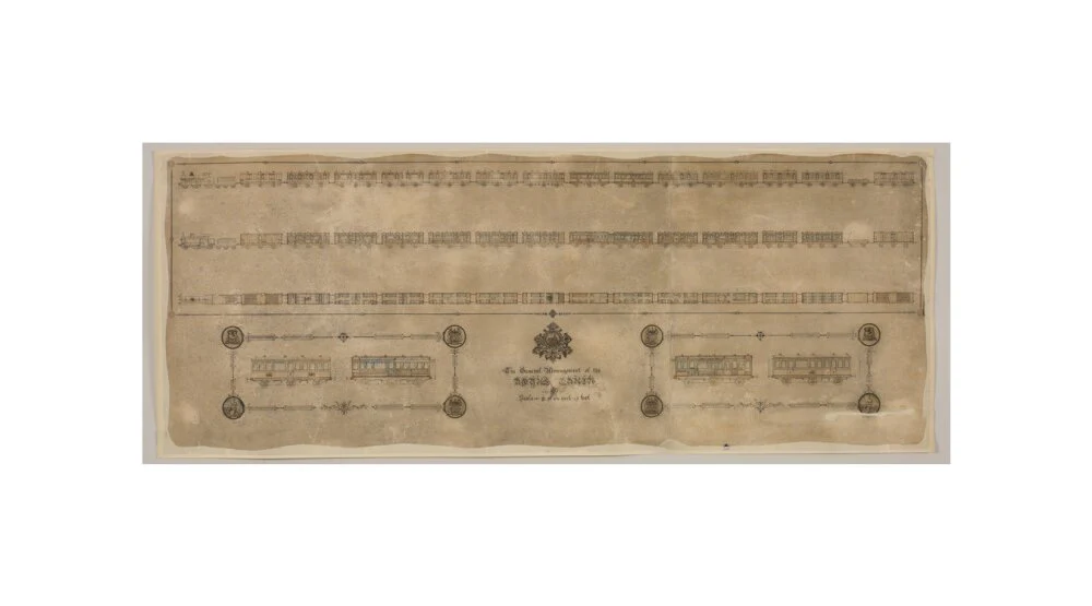 The general arrangement of the Royal Train (for Queen Victoria), London and North Western Railway 1520mm x 600mm - Image 27