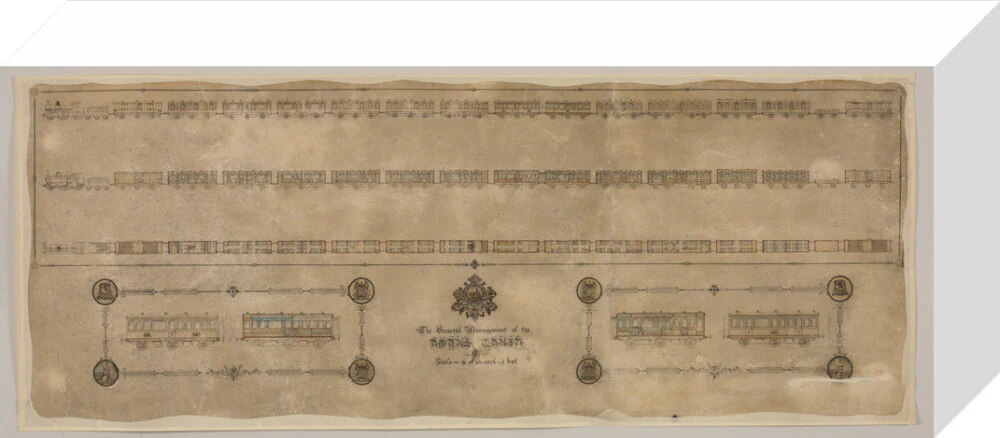 The general arrangement of the Royal Train (for Queen Victoria), London and North Western Railway 1520mm x 600mm - Image 31