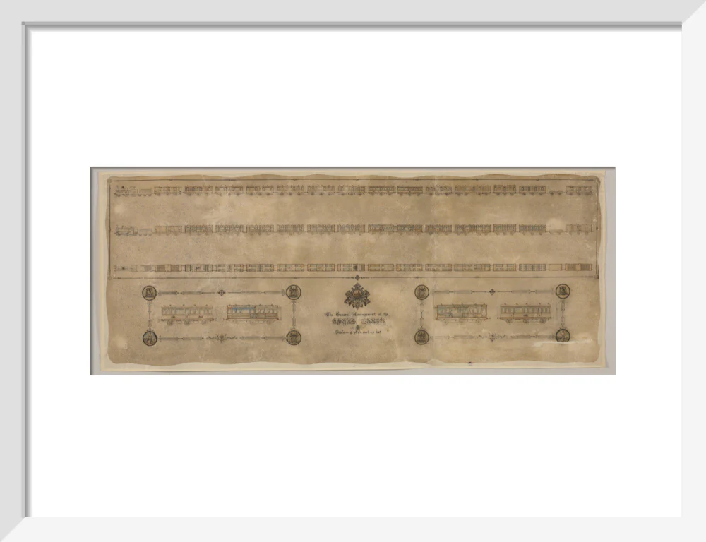 The general arrangement of the Royal Train (for Queen Victoria), London and North Western Railway 1520mm x 600mm - Image 42